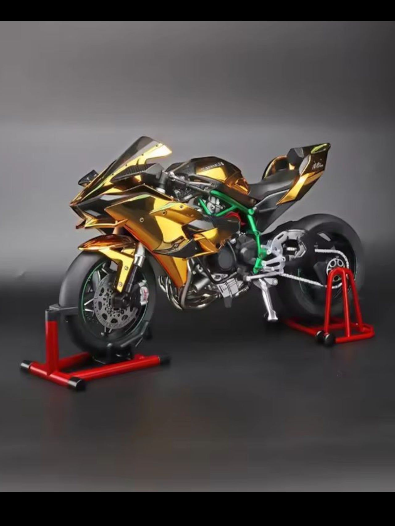 Kawasaki H2R Alloy Model 1:6 Scale (Matte Black)