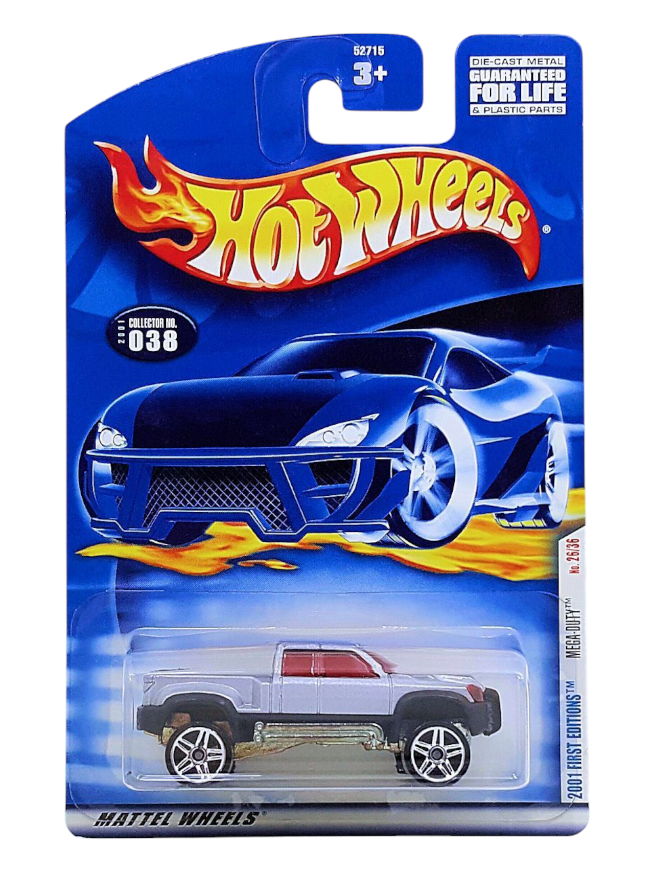 HotWheels 2001 First Editions Mega-Duty Collector No-038 Imported Mainline 1:64 Scale