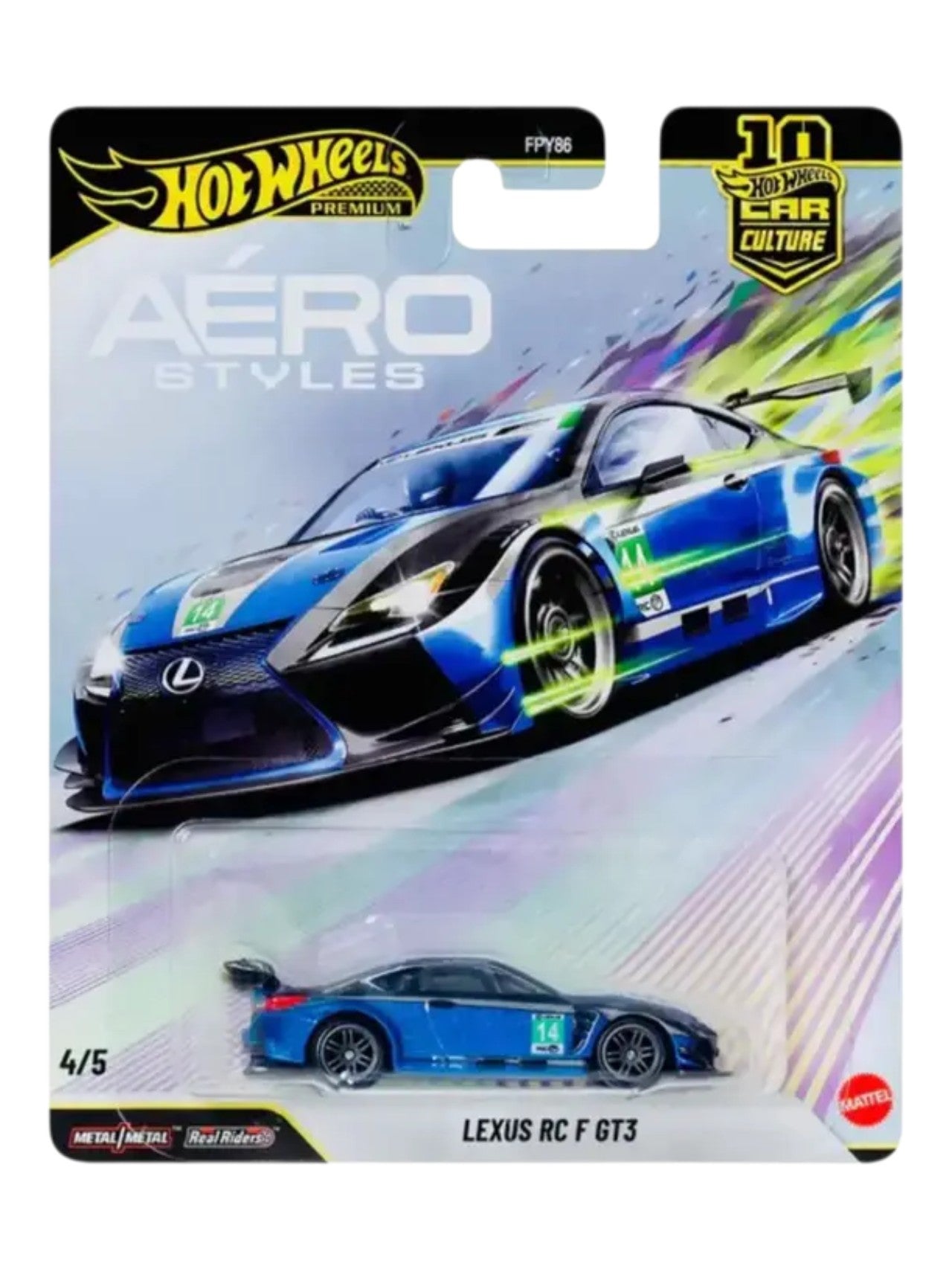 HotWheels Aero Styles 'Lexus Rc F GT3 Car Cultural Premium 1:64 Scale
