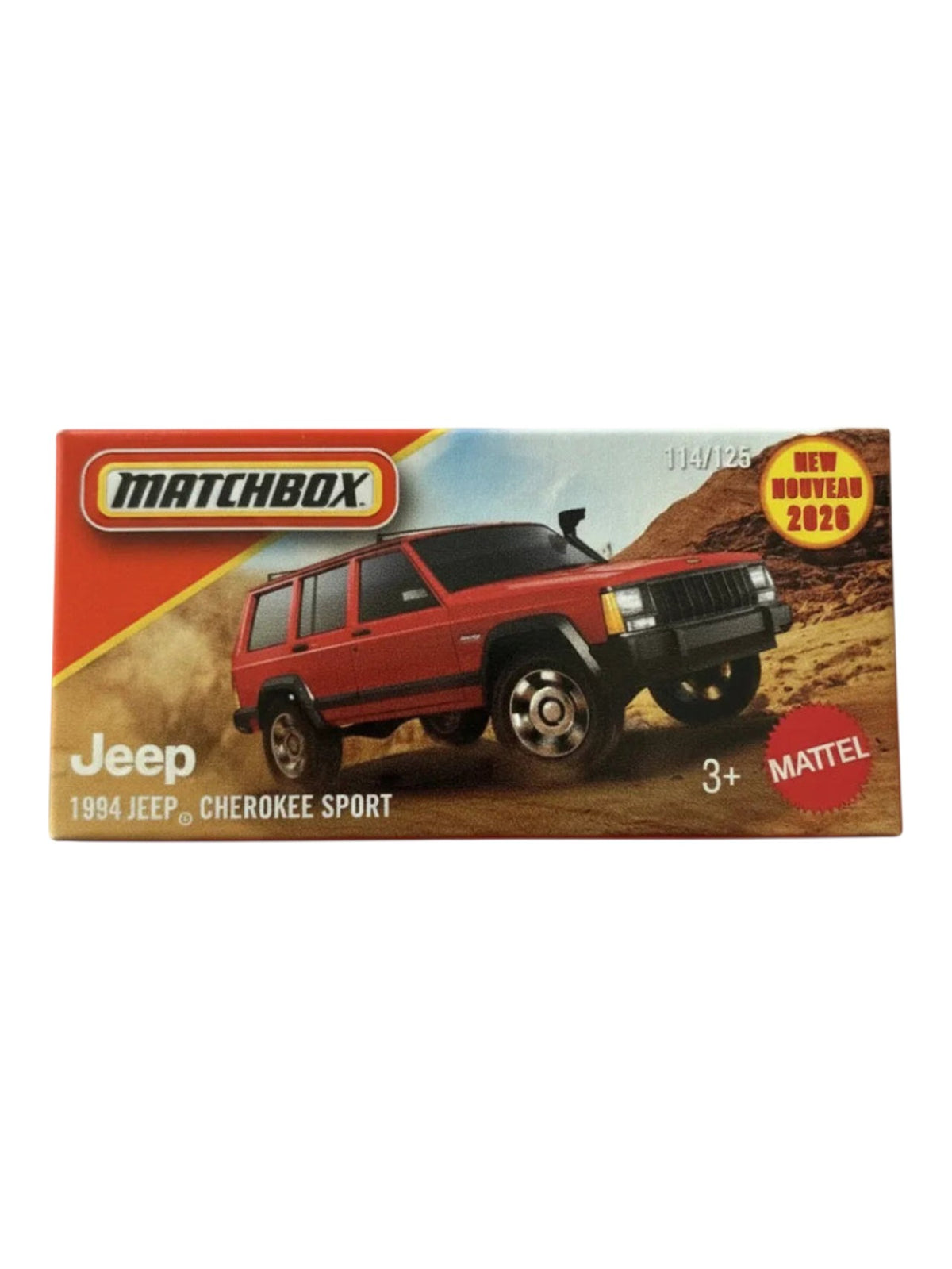 Matchbox Mainline 1994 Jeep Cherokee Sport Die-Cast 1:64 Scale | Mattel 114/125 | Collector Edition