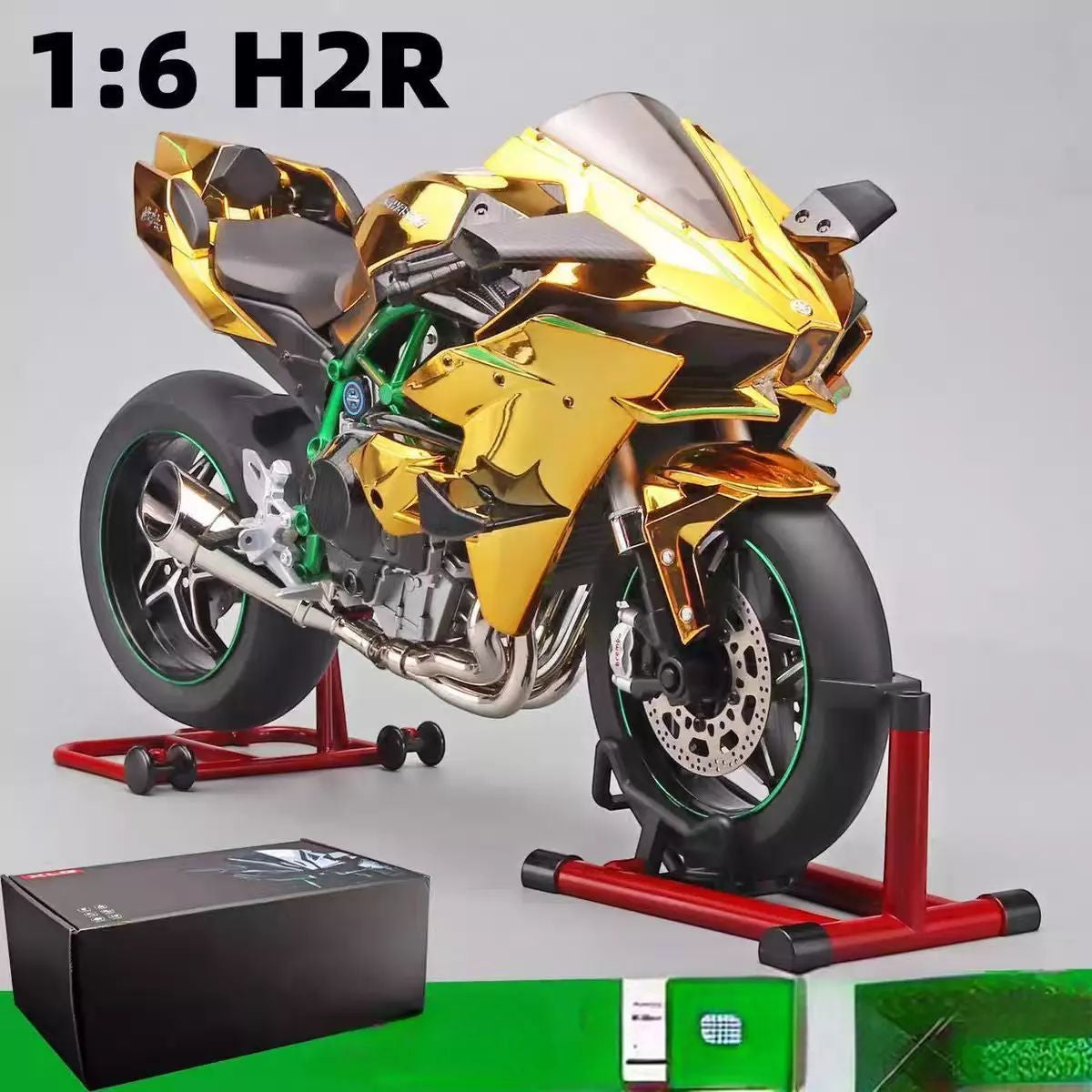 Kawasaki H2R Alloy Model 1:6 Scale (Golden)