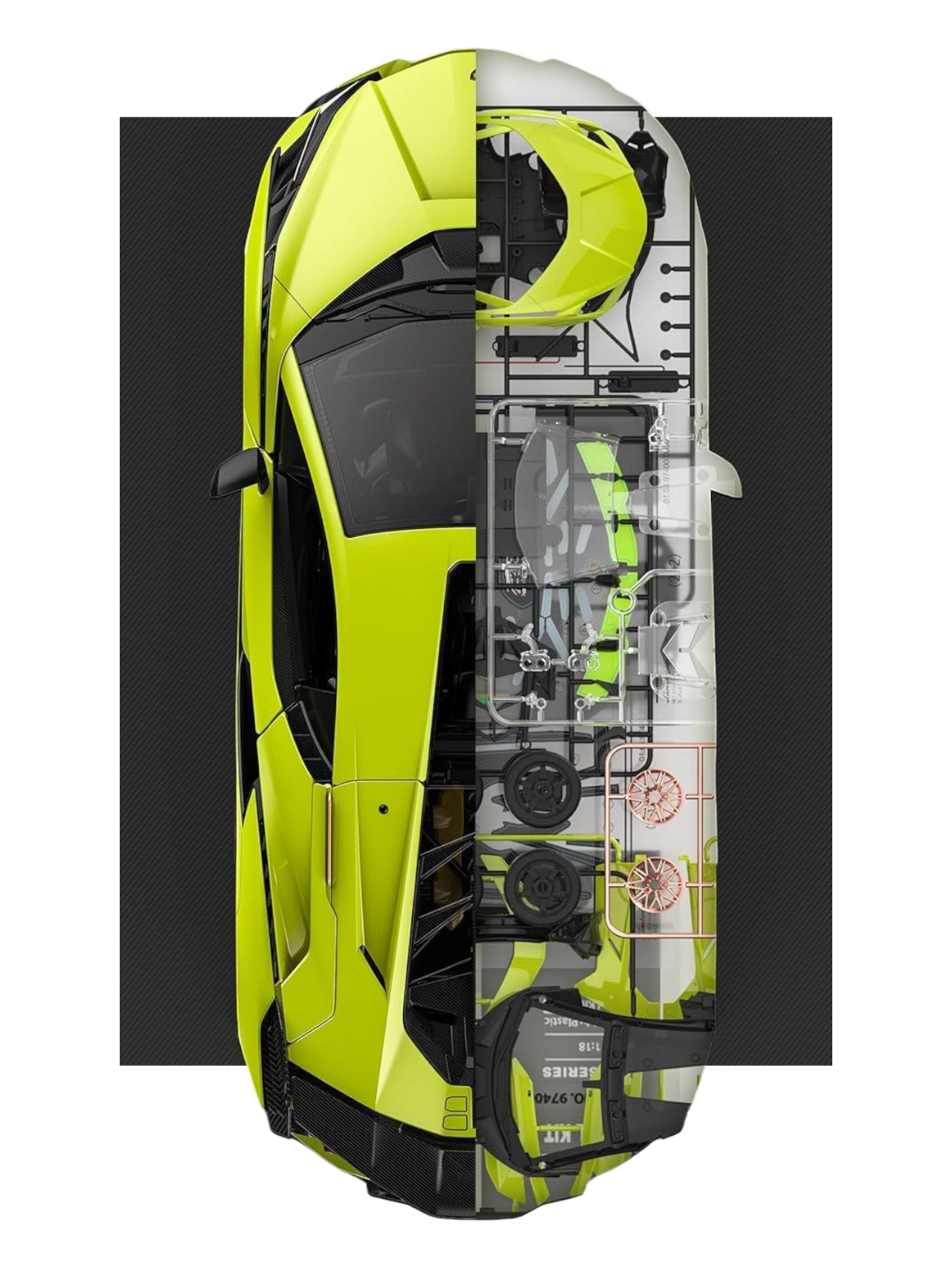 Rastar Assembly Model Kit SIAN FKP 37 Lamborghini Remote Control 1:18