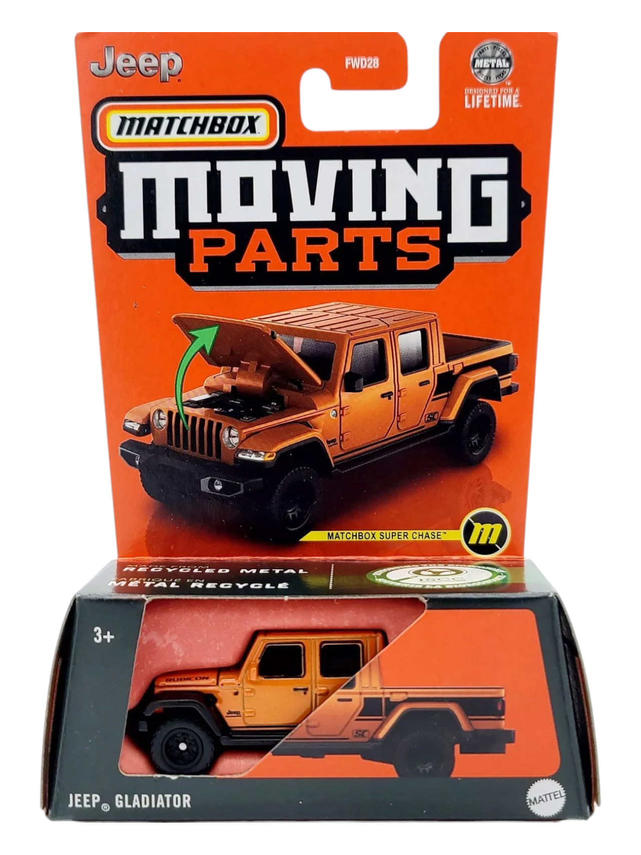 Matchbox Moving Parts Jeep Gladiator 1:64 Scale (Matchbox Super Chase)