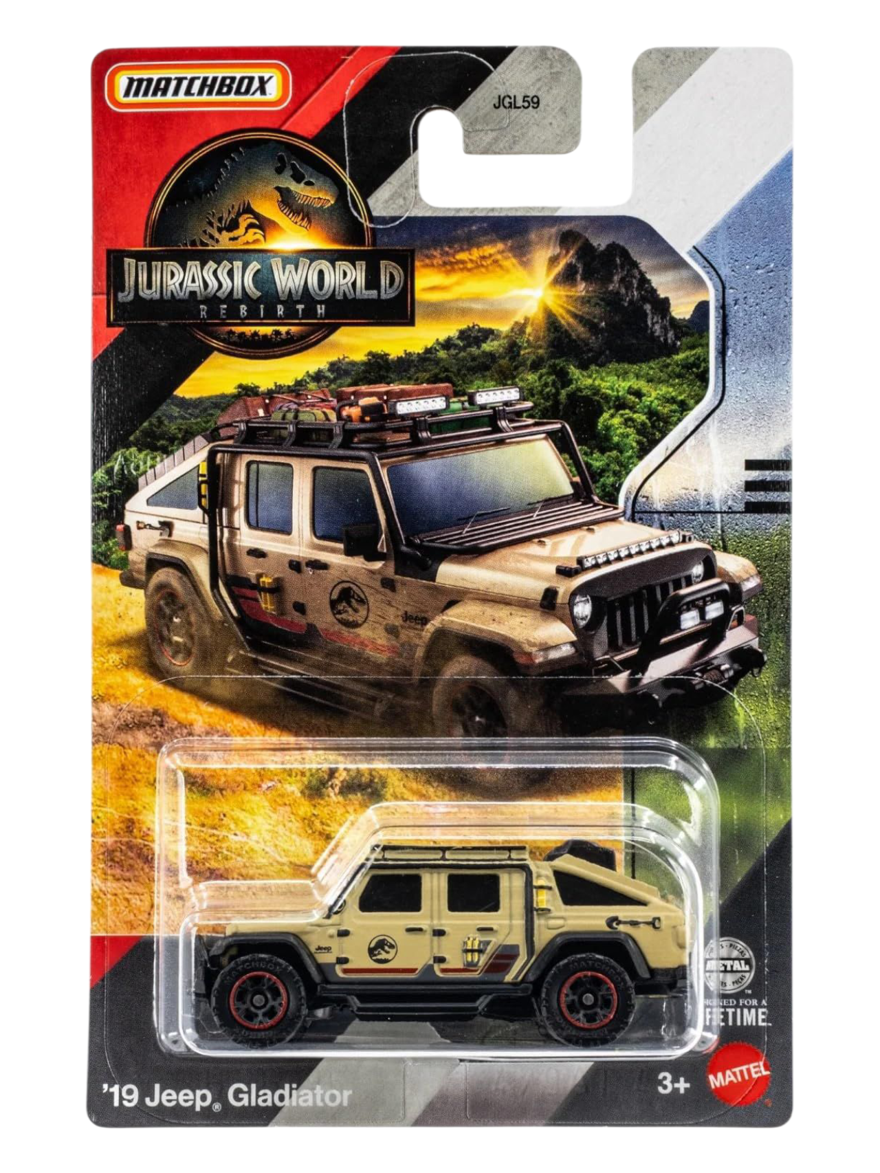 Matchbox Jurassic World Rebirth 19 Jeep Gladiator Imported Mainline 1:64 Scale