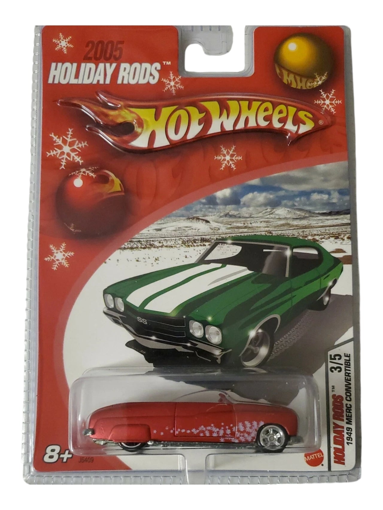 "Hotwheels Mainline 2005 Holiday Rods 1949 Merc Convertible 1:64 Scale
