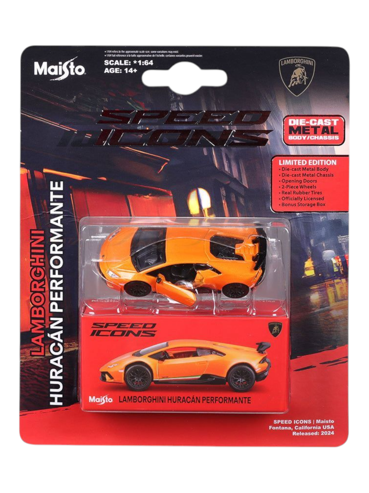Maisto Speed Icons Lamborghini Huracan Performante 1:64 Scale