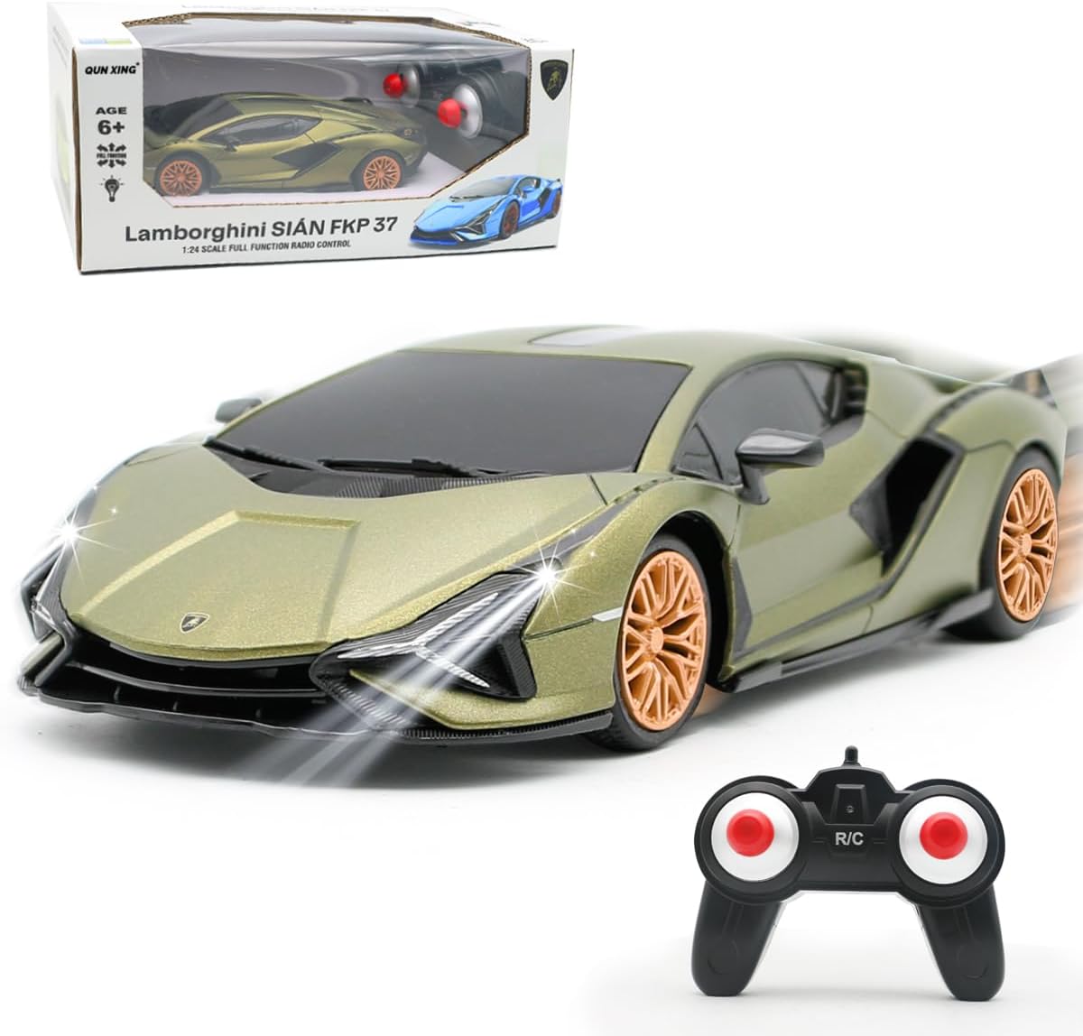 Lamborghini Sian FKP 37 Full Function Remote Control Car 1:24 Scale (Official Licensed Product)