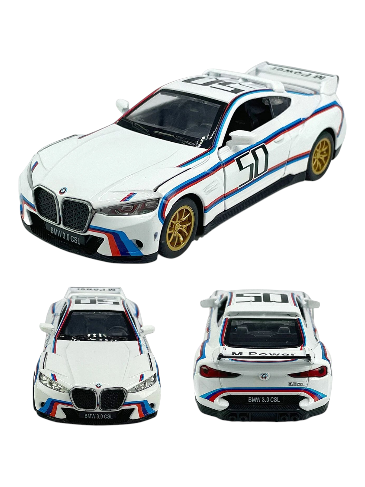 CCA BMW 3.0 CSL 1:42 Scale Diecast (With Acrylic Case)