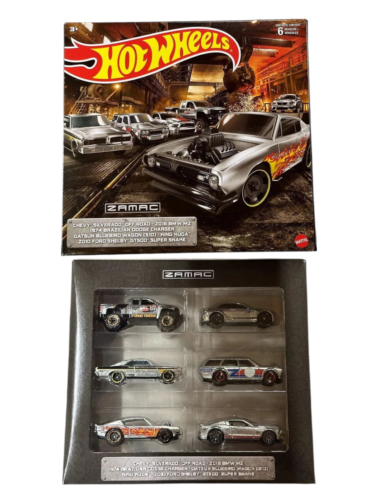HotWheels Zamac Pack of 6 Imported 1:64 Scale