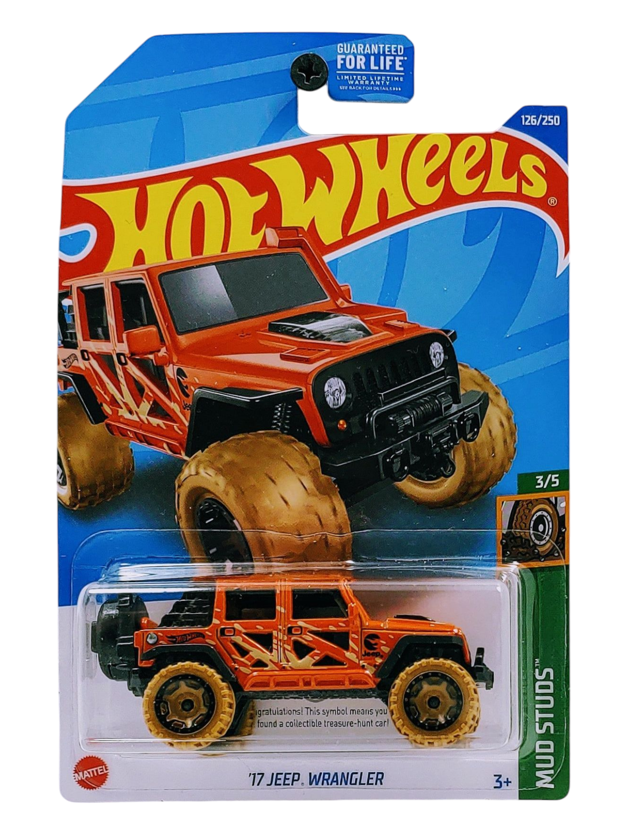 HotWheels 17 Jeep Wrangler Imported Mainline 1:64 Scale