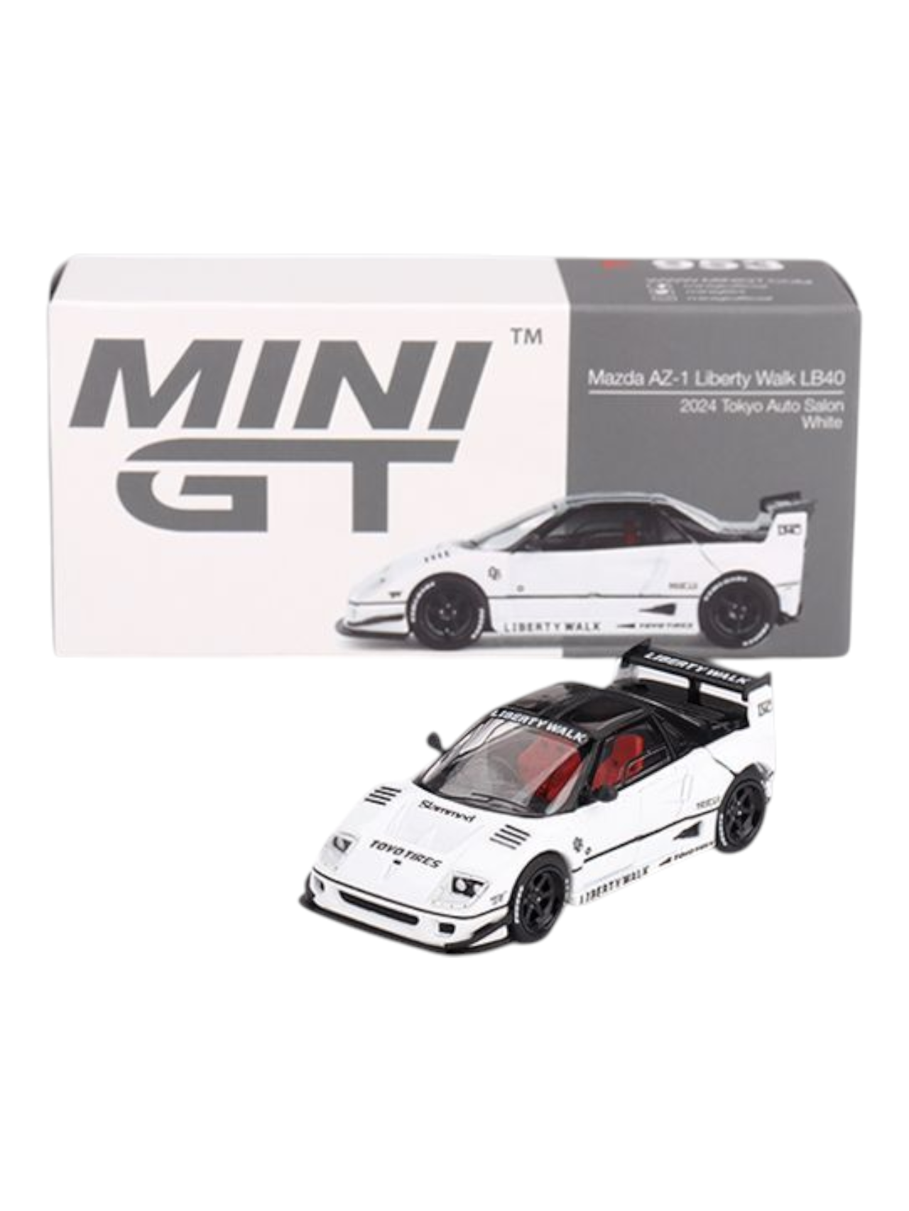 Mini GT Mazda AZ-1 Liberty Walk LB40 (2024 Tokyo Auto Salon) Code-953 1:64 Scale