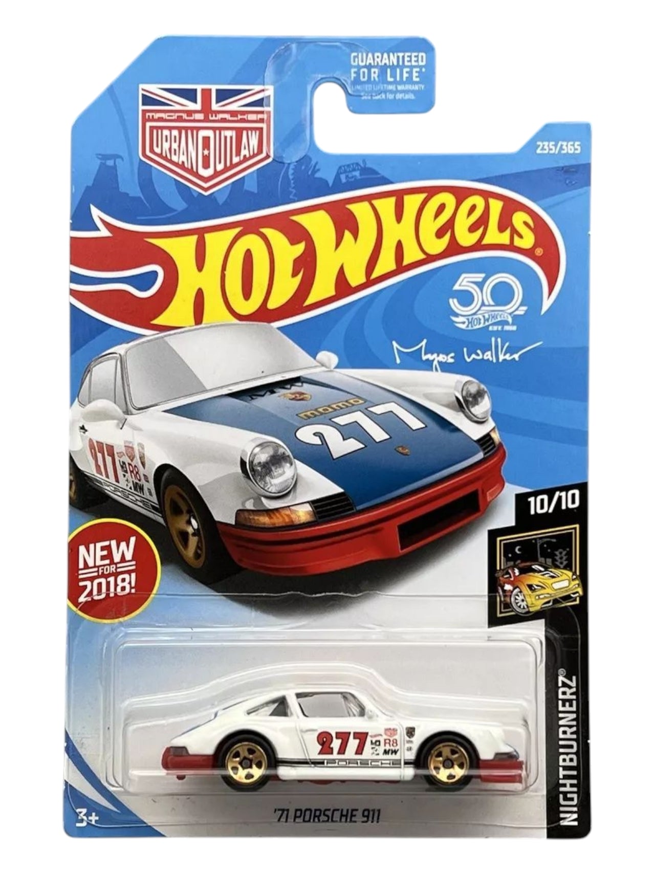 Hotwheels '71 Porsche 911 imported mainline 1:64 Scale