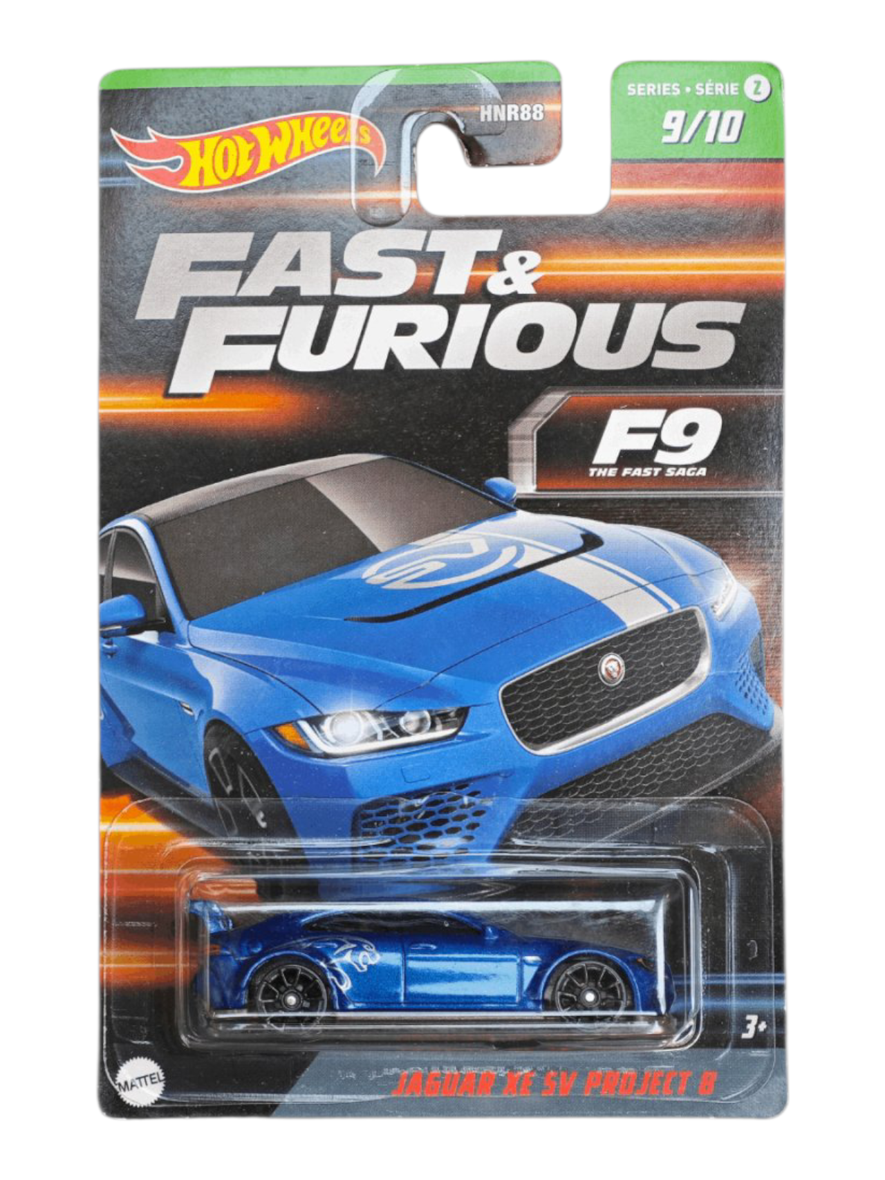 Hotwheels Jaguar Xe Sv Project 8 Fast And Furious F9 Card Art Imported Mainline 1:64 Scale