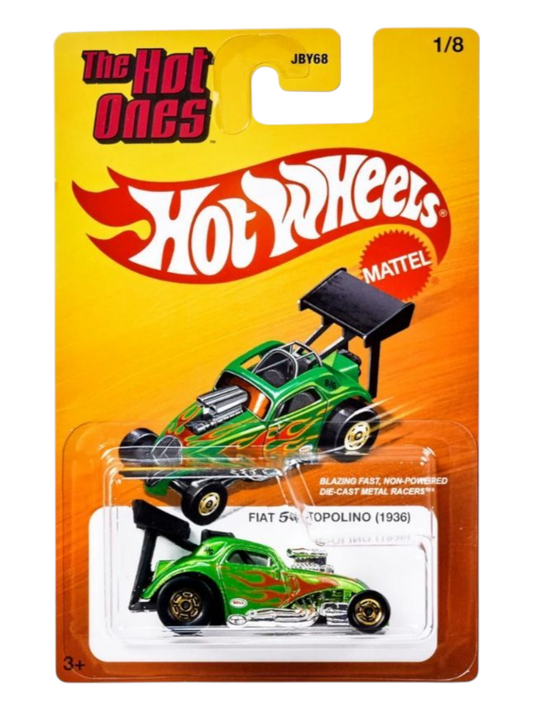 HotWheels The Hot Ones Fiat 500 Topolino (1936) Imported Mainline Card Art 1:64 Scale