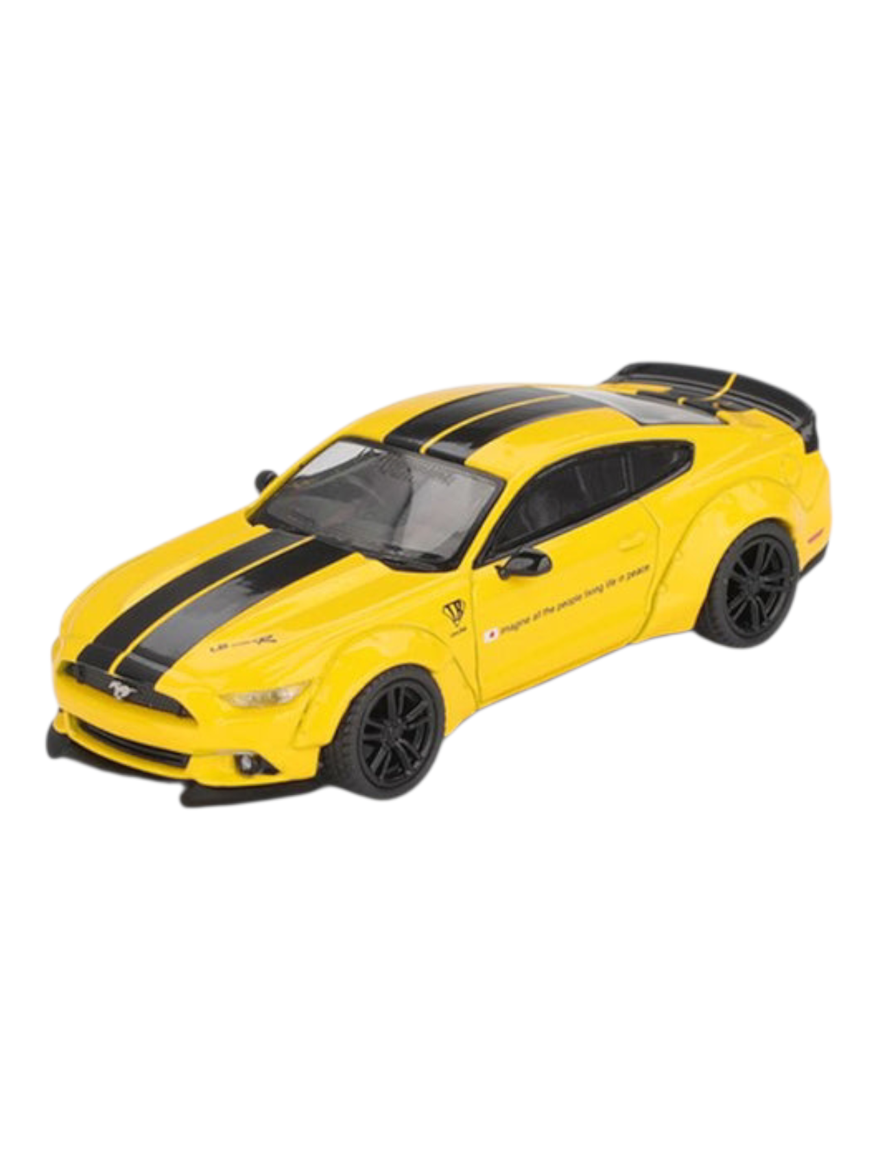 Mini GT Blister 1077: LB-WORKS FORD MUSTANG Triple Yellow 1:64 Scale