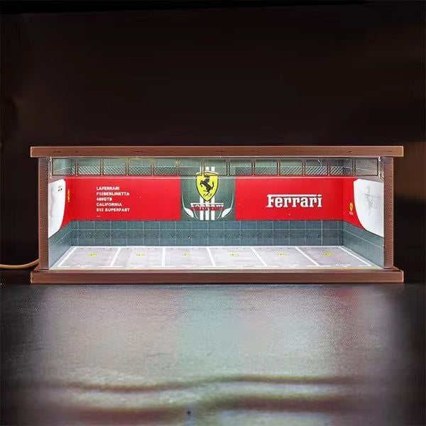 Diorama Case for Storage With LED Lights for 1:64 scale