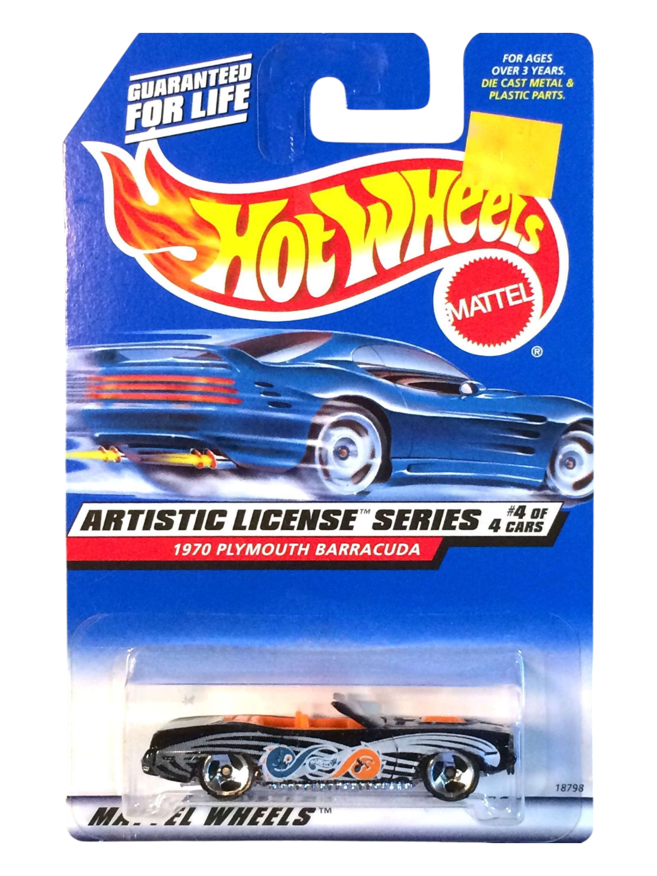 HotWheels Artistic License Series 1970 Plymouth Barracuda Imported Mainline 1:64 Scale