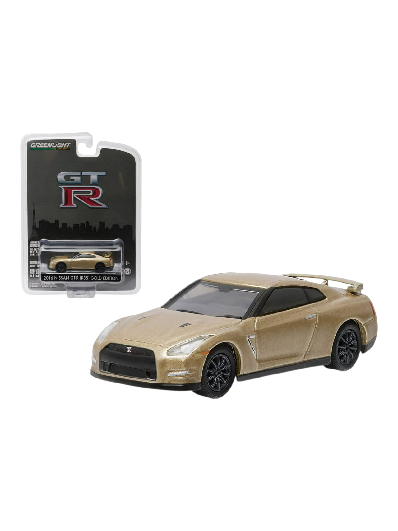 Greenlight Collectibles 2016 Nissan GT-R (R35) Gold Edition 1:64 Scale