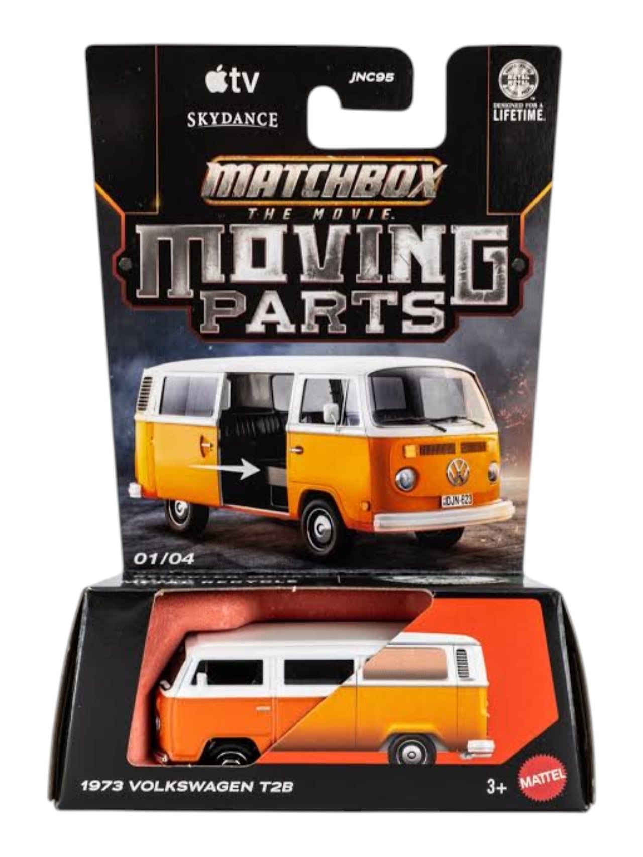 Matchbox The Movie Moving Parts 1973 Volkswagen T2B 01/04 1:64 Scale Premium Die-Cast Van with Opening Parts