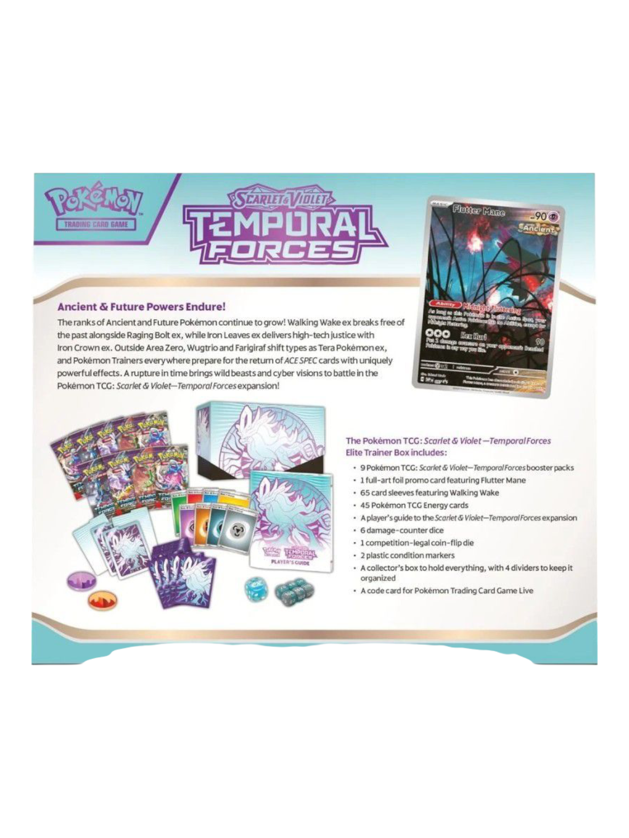 Pokemon Scarlet and Violet Temporal Forces Elite Trainer Box ETB (English)