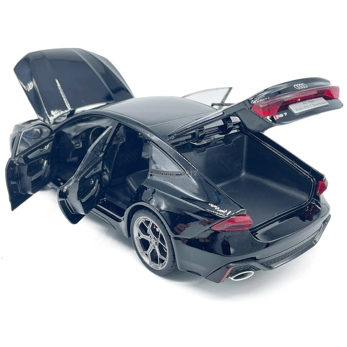 XINHAODI HCM "Audi R S7" Flash Edition(Black And Grey) Imported 1:24 Scale die-cast Model