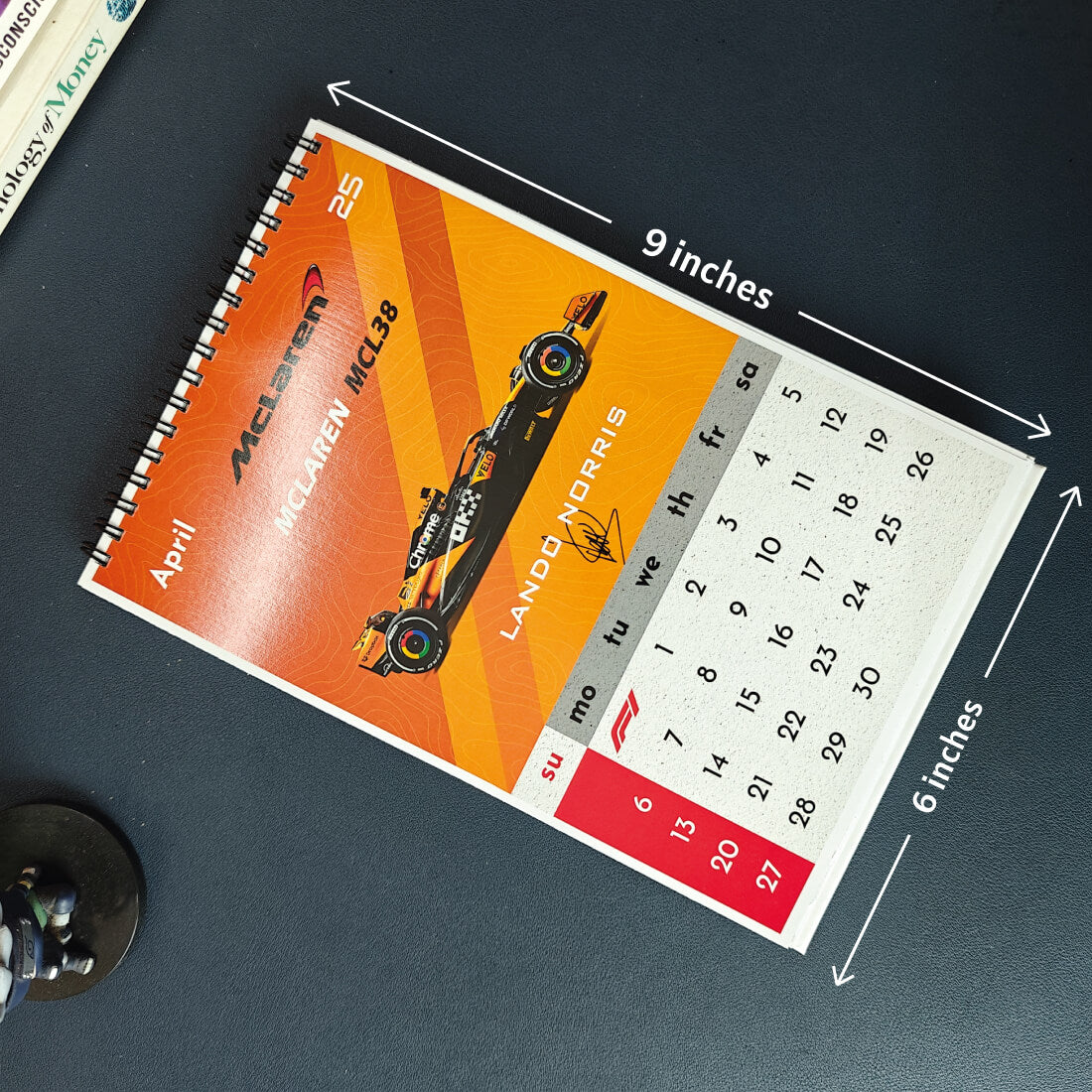 F1 Desk Calendar 2025 (6 x 9 inches)