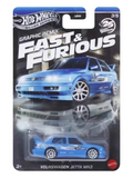 HotWheels Silver Series Graphic Remix Fast and Furious Volkswagen Jetta MK3 Imported Mainline Card Art 1:64 Scale