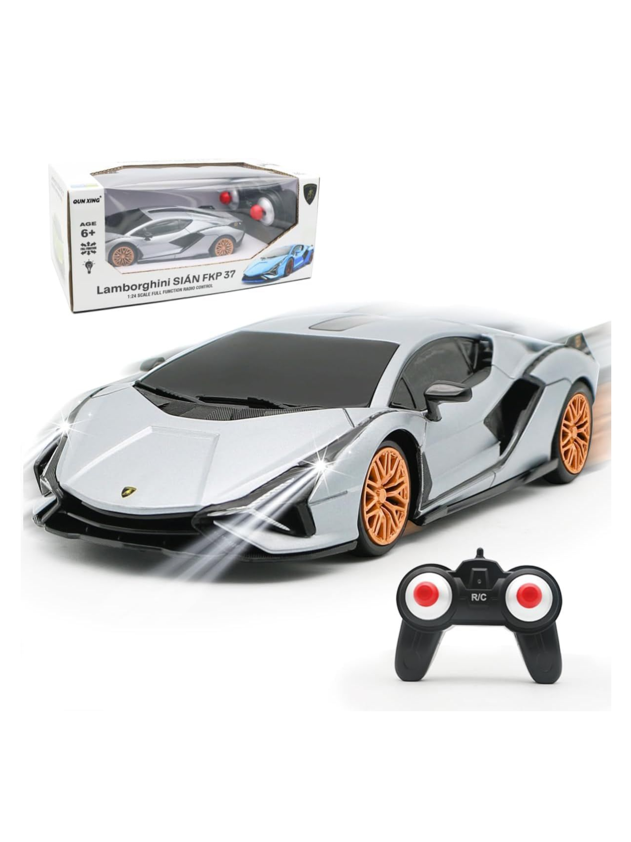 Lamborghini Sian FKP 37 Full Function Remote Control Car 1:24 Scale (Official Licensed Product)