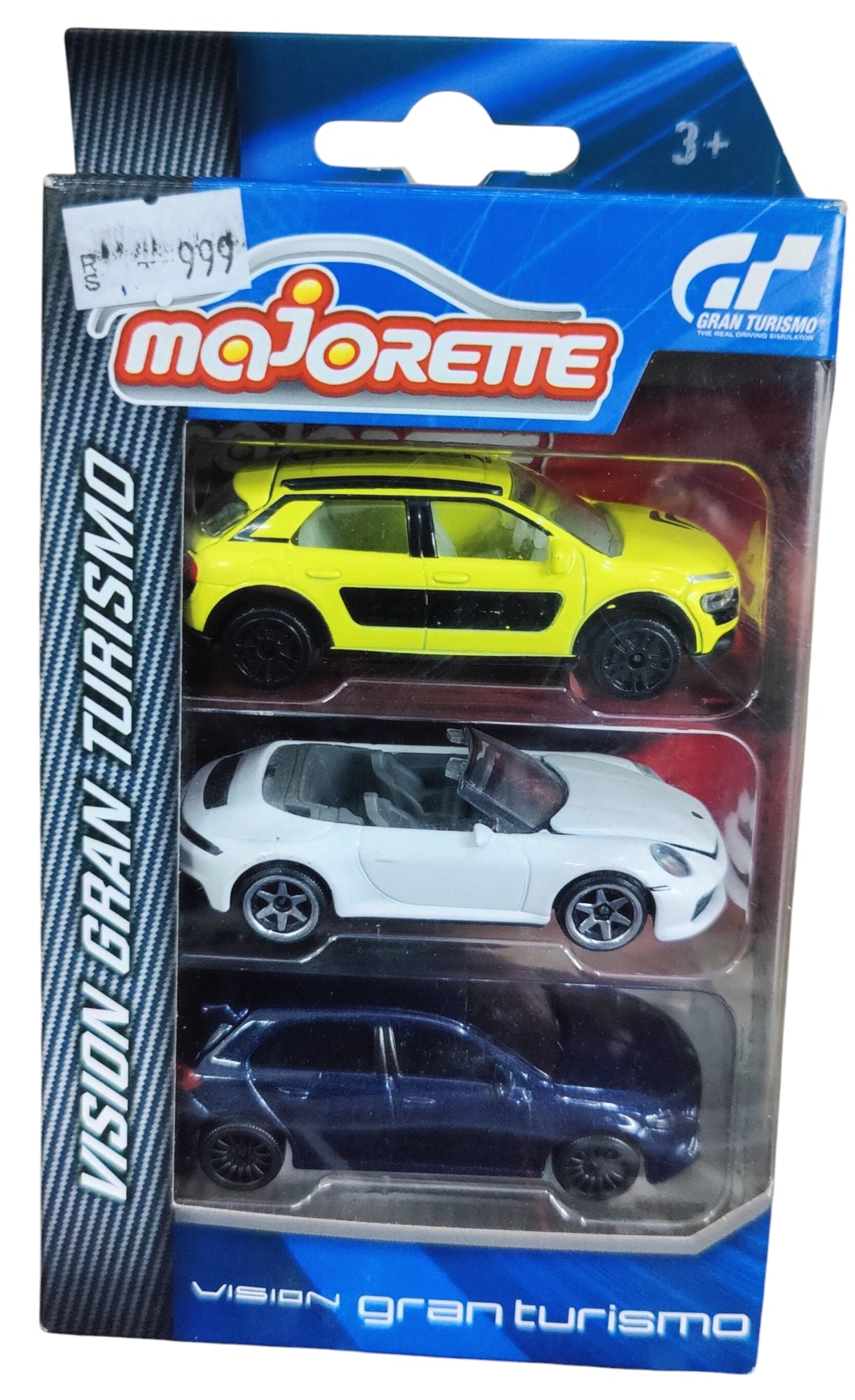 Majorette Vision Gran Turismo Pack of 3 1:64 Scale