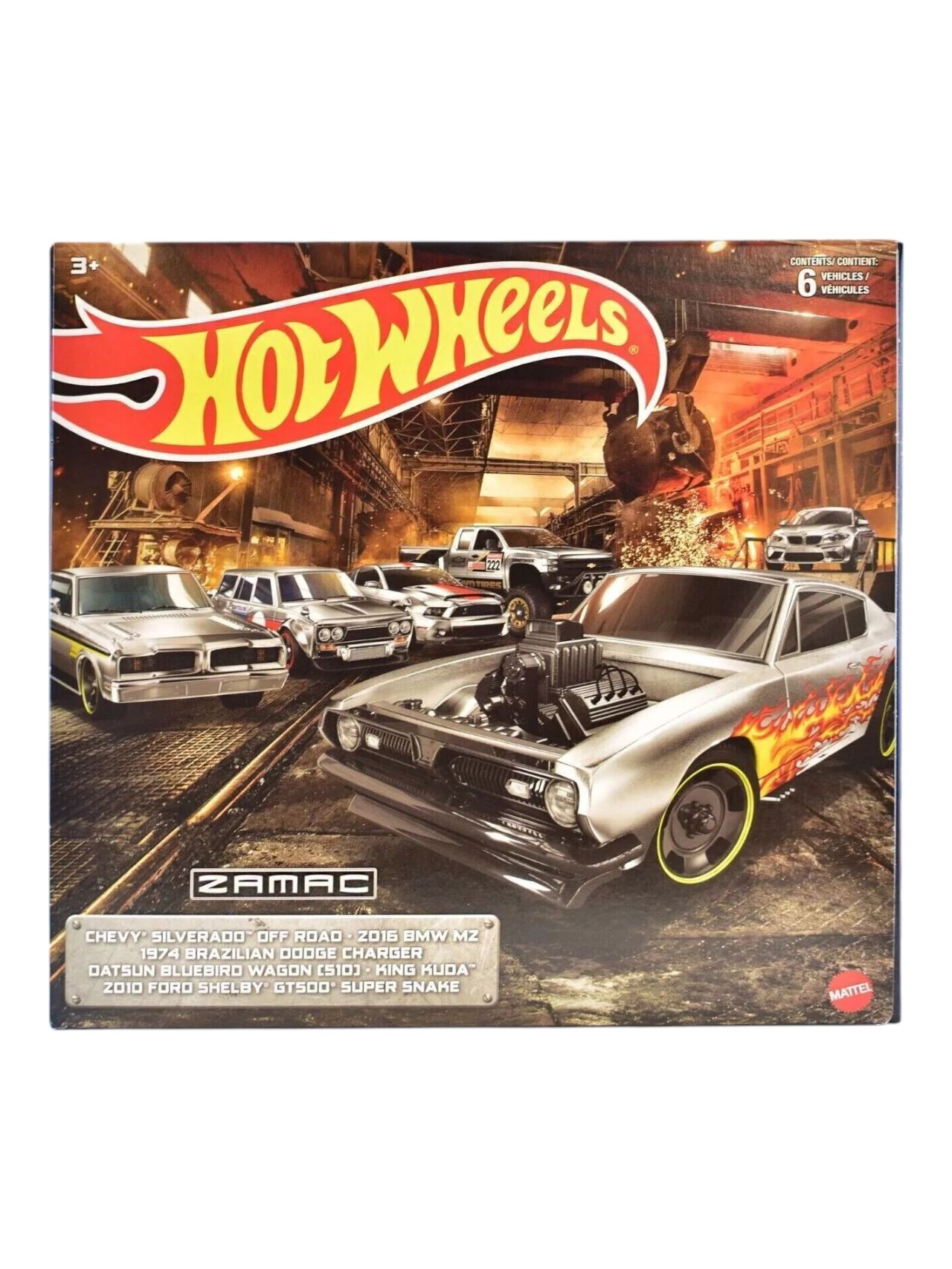 HotWheels Zamac Pack of 6 Imported 1:64 Scale