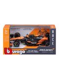 Bburago Formula 1 (F1) MCLAREN MCL38 2024 Lando Norris-MIAMI GP 1:43 Scale Model (with Acrylic Case)