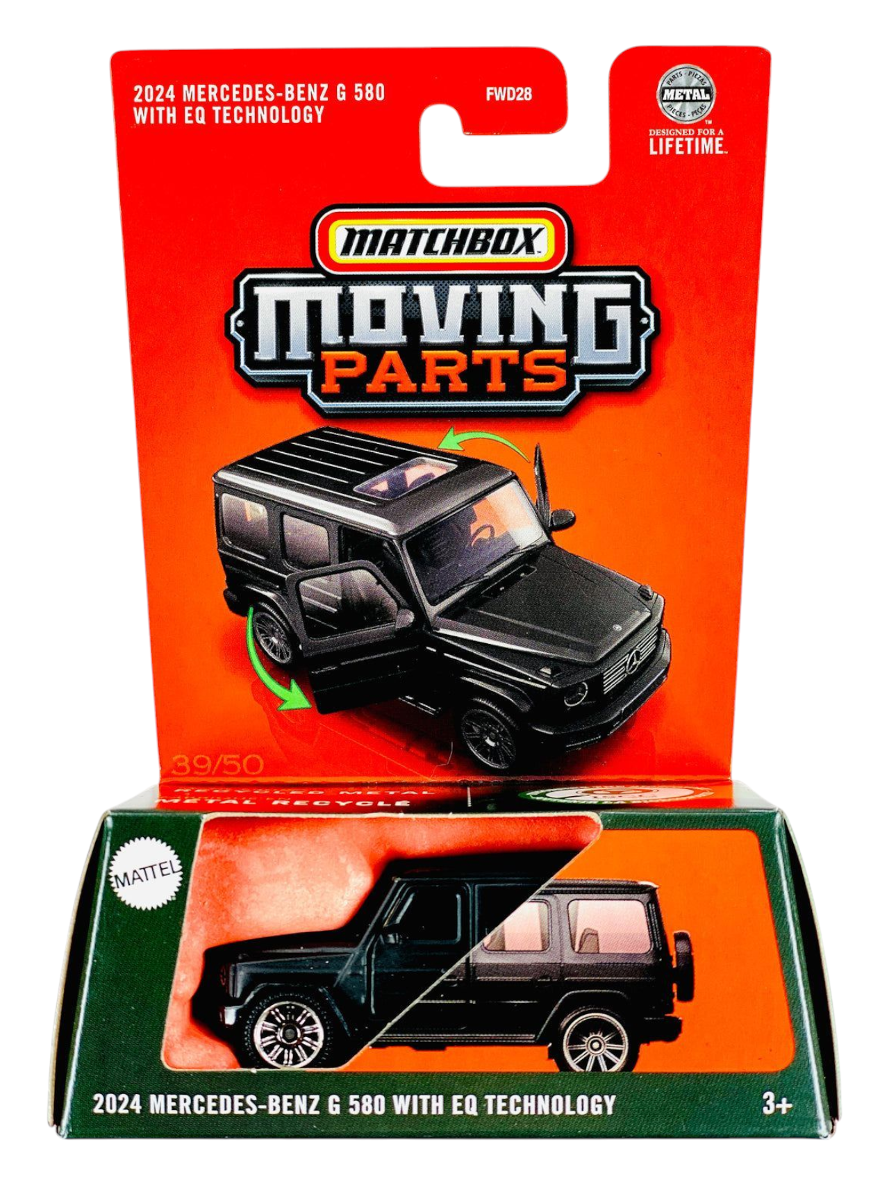 Matchbox Moving Parts 2024 Mercedes -Benz G 580 with EQ Technology 1:64 Scale