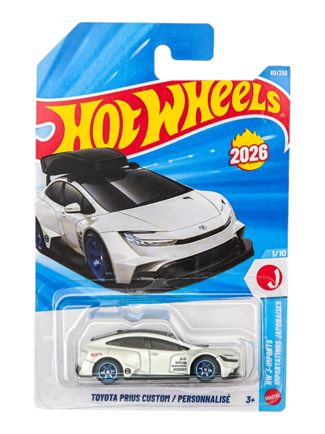 HotWheels Toyota Prius Custom/ Personnalise Imported Mainline 1:64 Scale