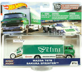Hotwheels Team Transport Mazda 787B Sakura Sprinter Premium imported 1:64
