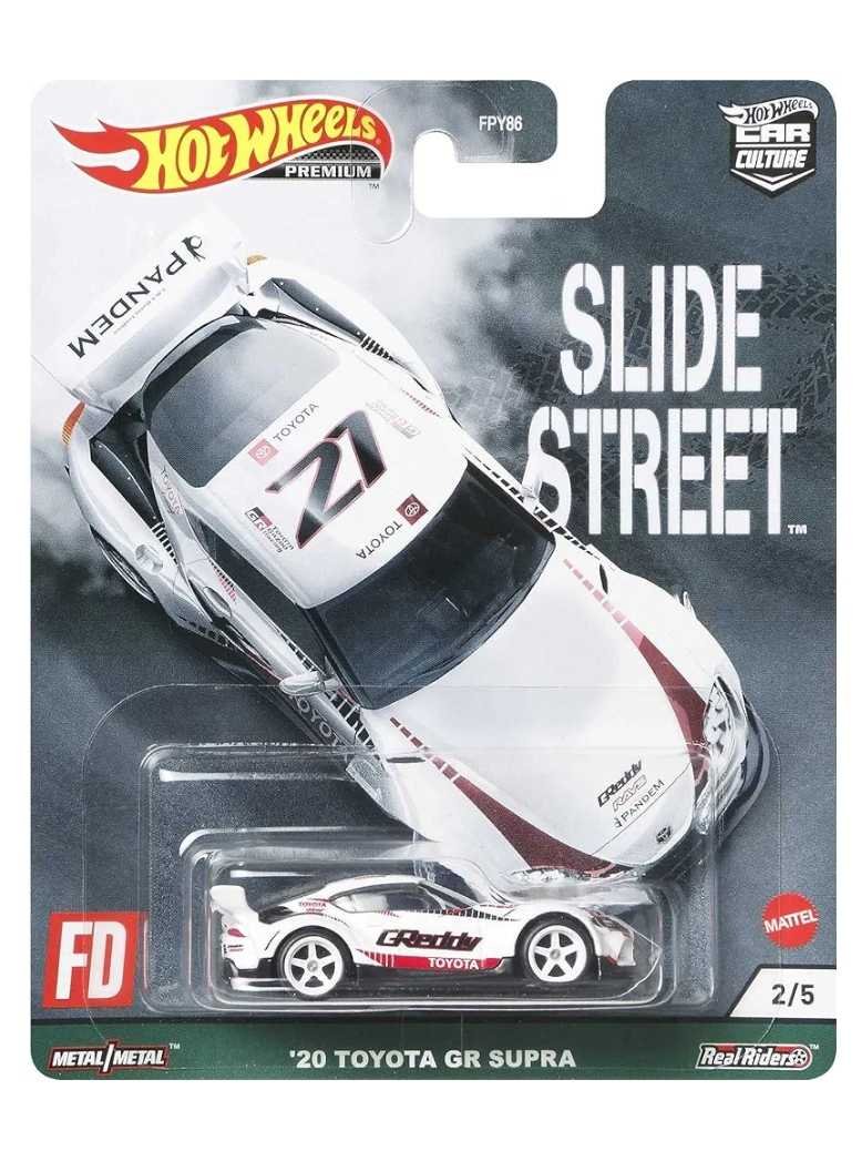 HotWheels Car Culture Slide Street 20 Toyota GR Supra Imported Premium 1:64 Scale