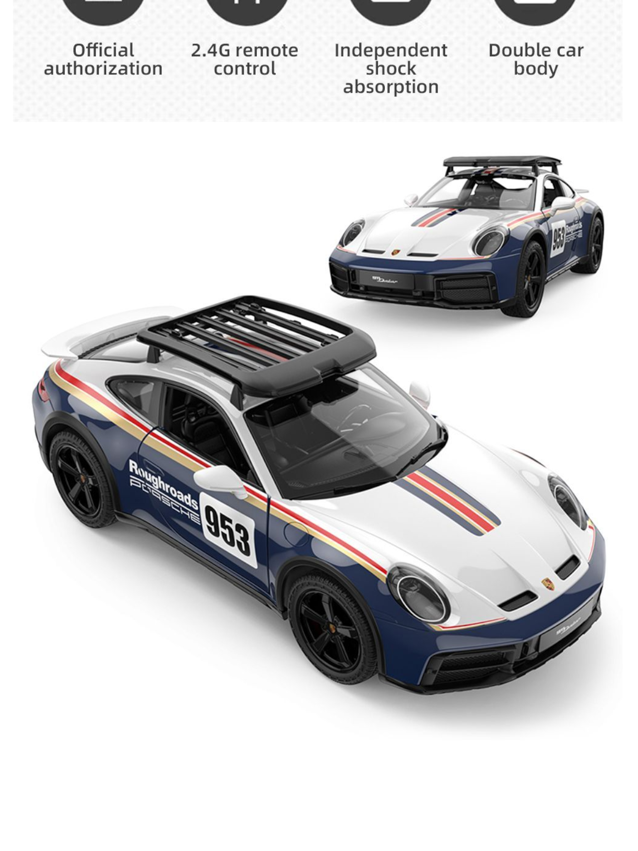 Rastar Porsche 911 Dakar Remote Control Car 1:14 Scale