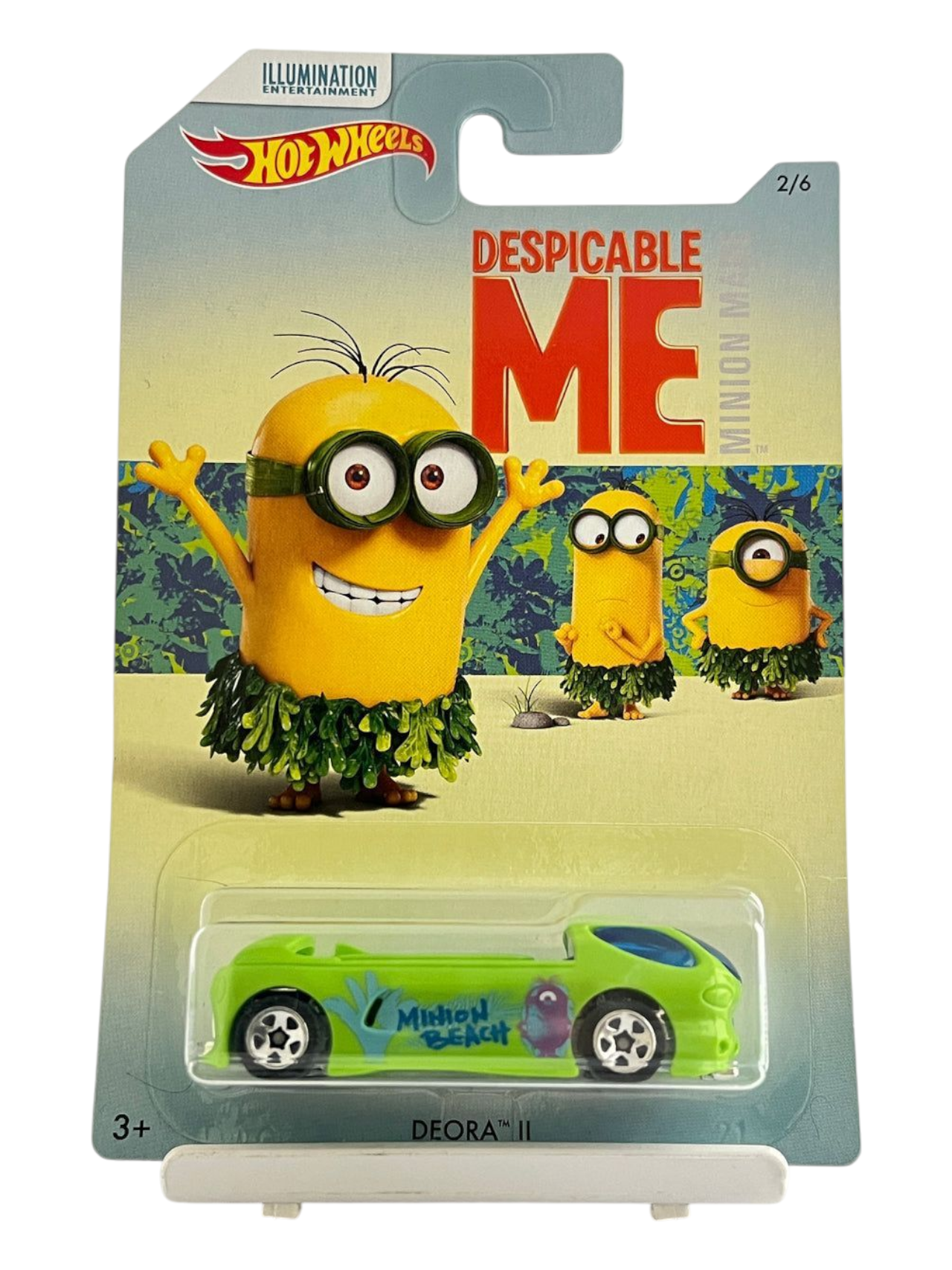 HotWheels Minion Despicable Me Deora II Imported Mainline Card Art 1:64 Scale