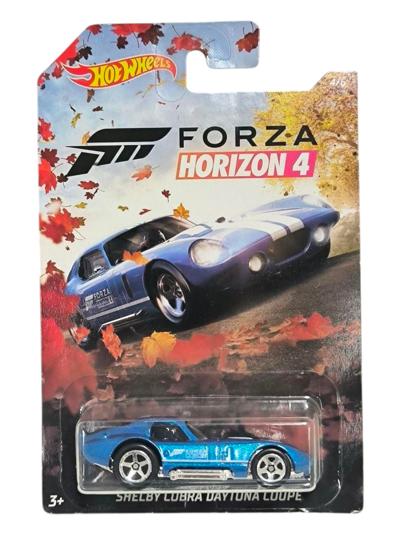 HotWheels Forza Horizon 4 Shelby Cobra Daytona Coupe Imported Mainline Card Art 1:64 Scale