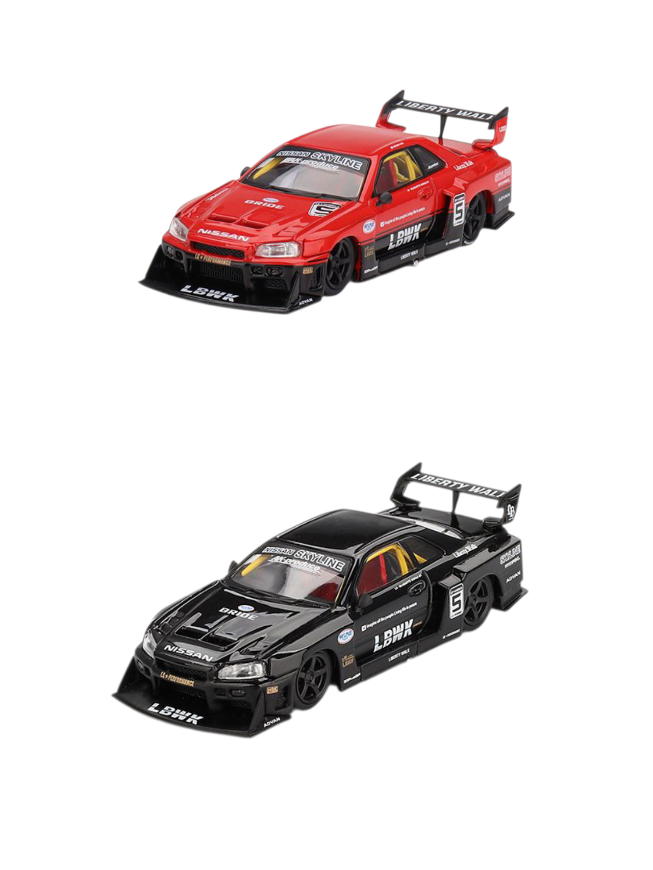 Mini GT Nissan LB-ER34 Super Silhouette Combo 1:64 Scale