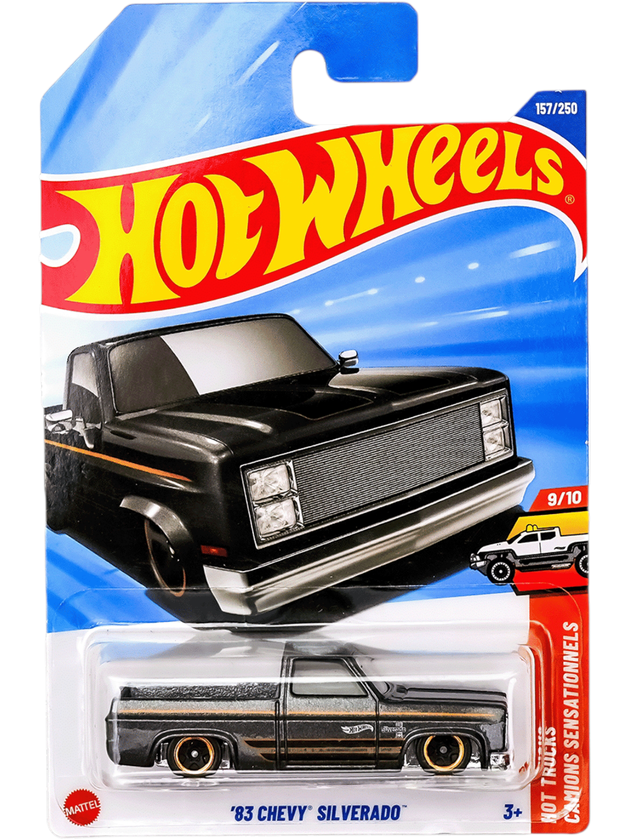 Hotwheels 83 Chevy Silverado Imported Mainline 1:64 Scale JMT29-N7C5