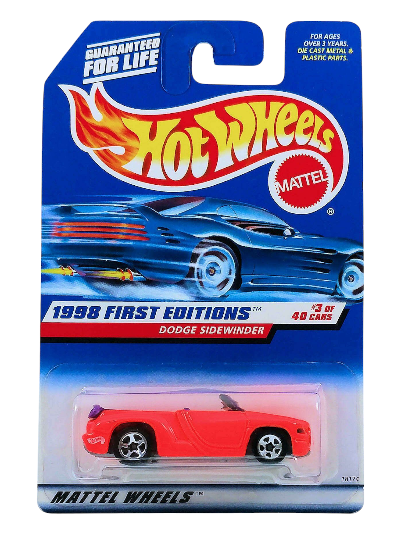 HotWheels 1998 First Editions Dodge Sidewinder Imported Mainline 1:64 Scale