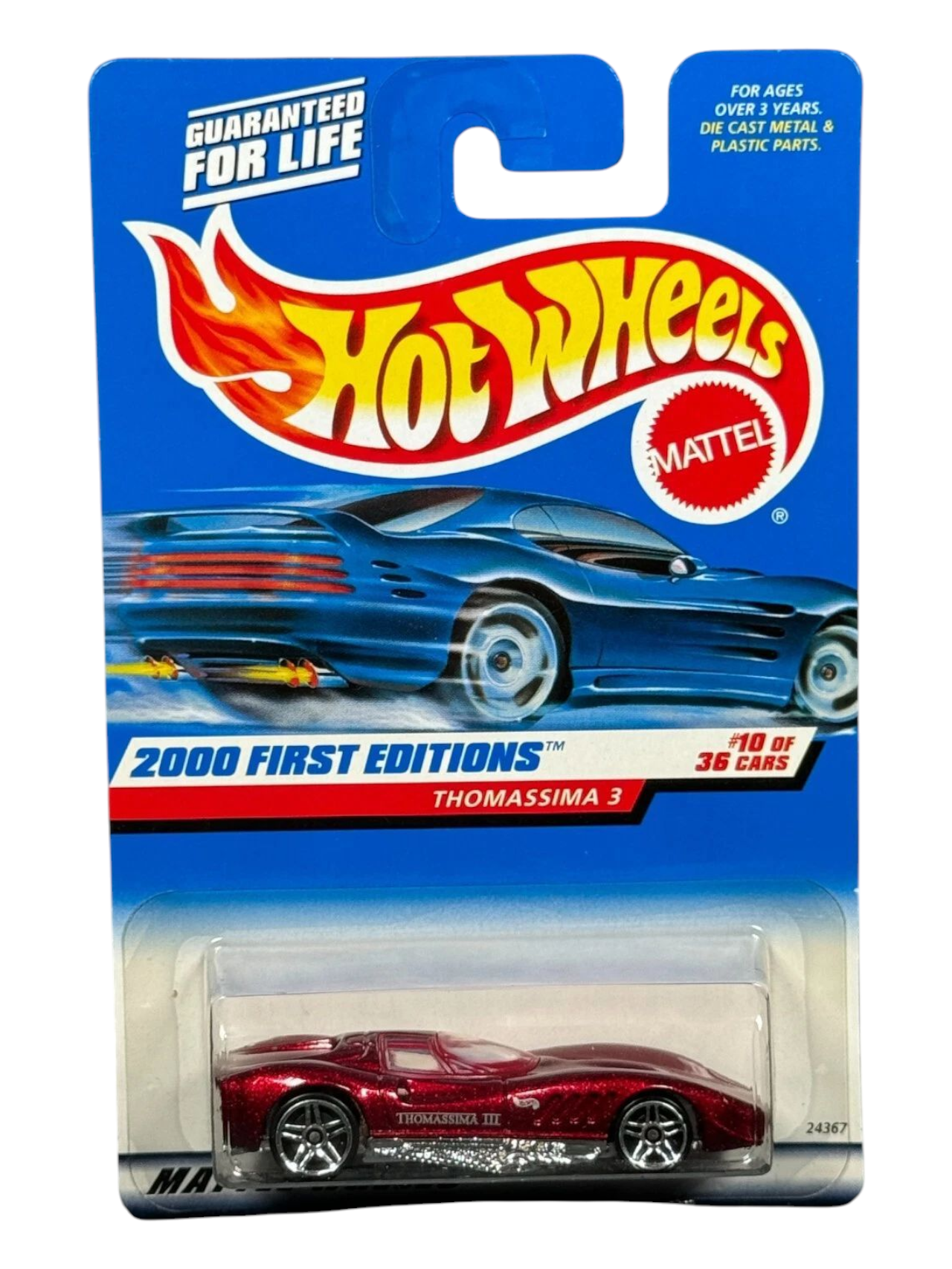 HotWheels 2000 First Editions Thomassima 3 Imported Mainline 1:64 Scale