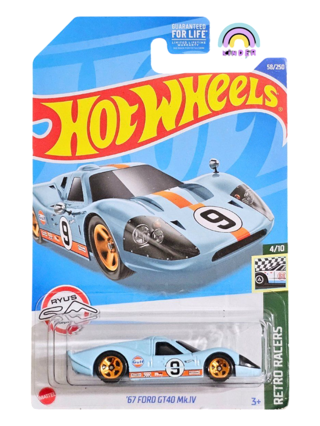 HotWheels 67 Ford GT40 MK.IV Imported Mainline 1:64 Scale