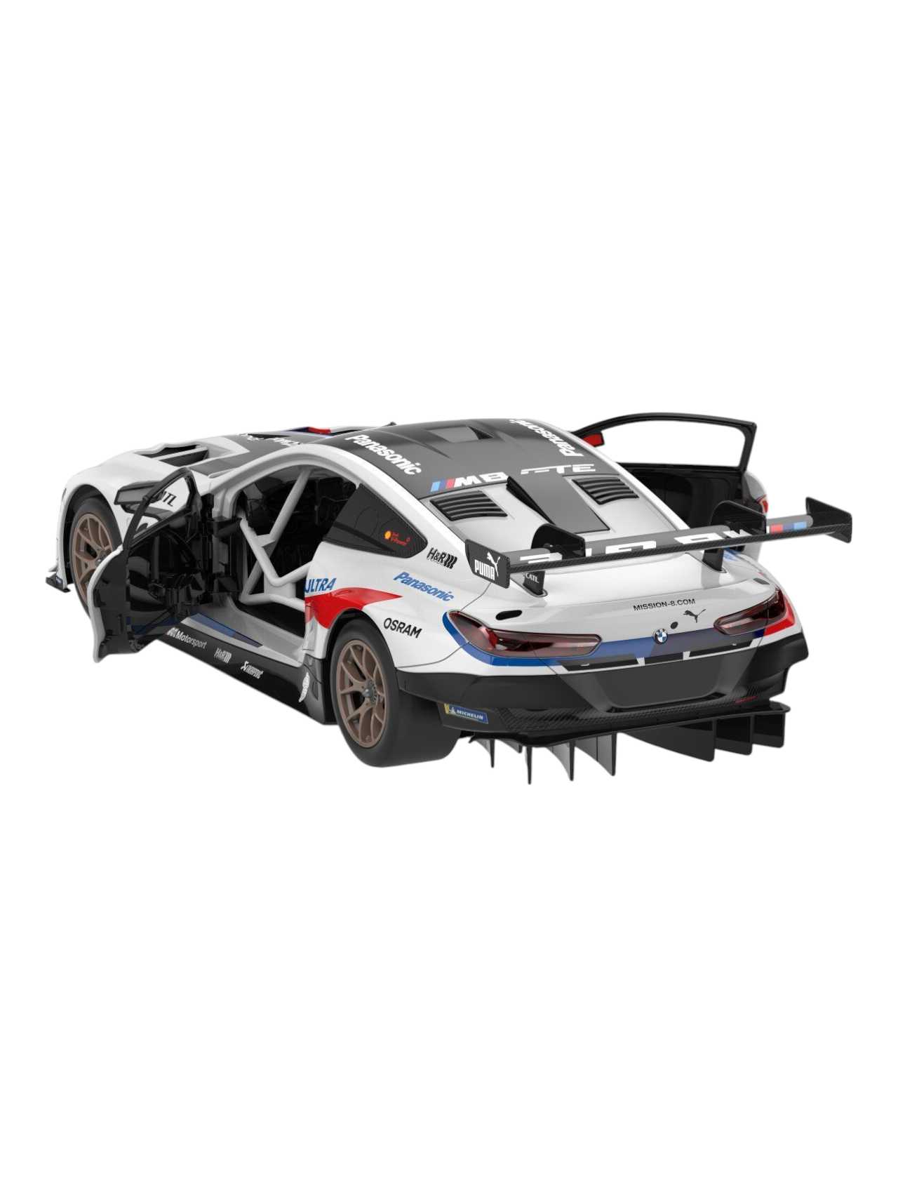 Rastar BMW M8 GTE RC Assembly Model Kit 1:18 Scale (66 pcs and 8 pts)