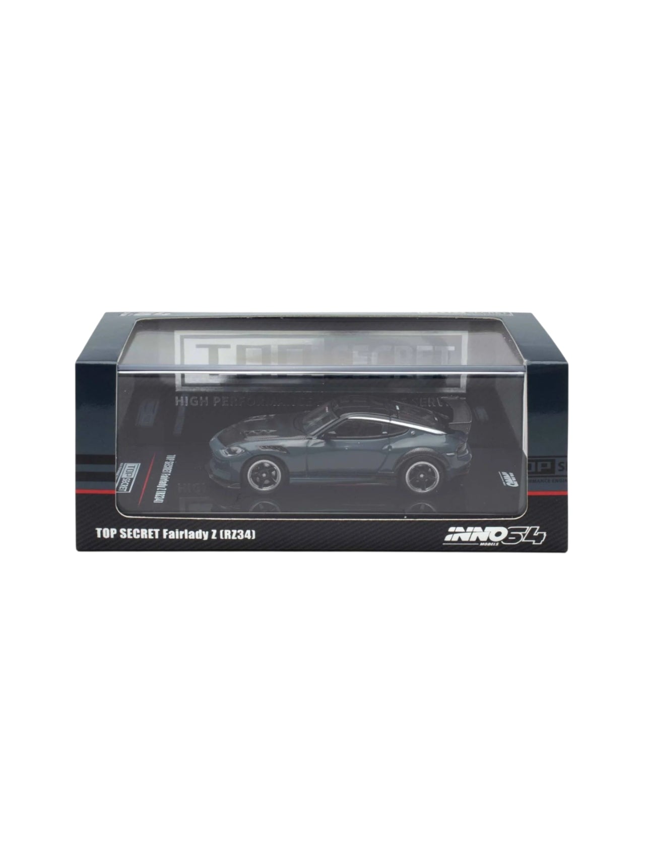 Noritoshi in Darkest Rainment レプリカ INNO64 Top Secret Fairlady Z (RZ64) Stealth Gray 1:64 Scale Metal