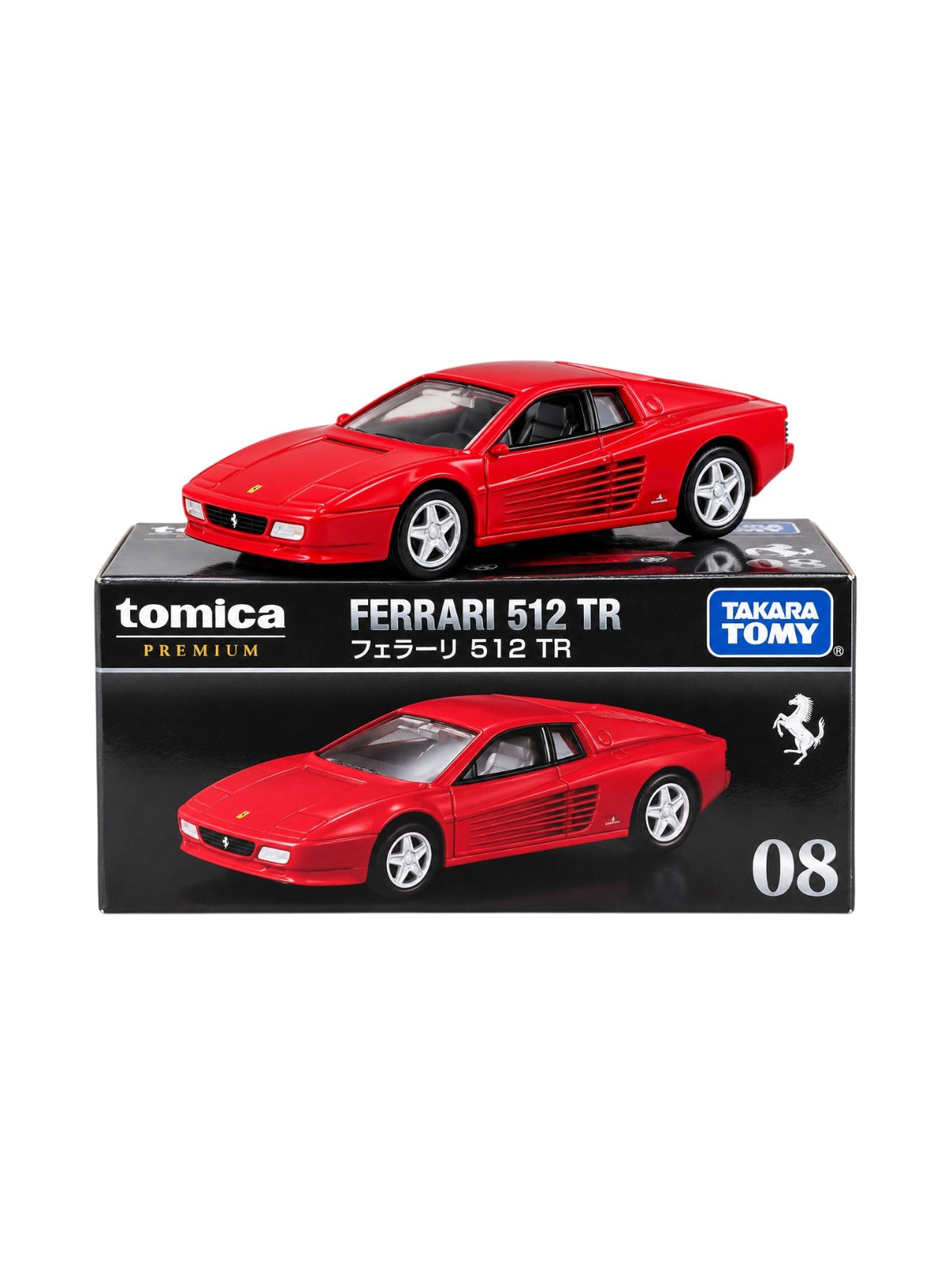 TAKARA Tomy Tomica "Ferrari 512 TR Diecast Model Car (No.8) 1:61 Scale