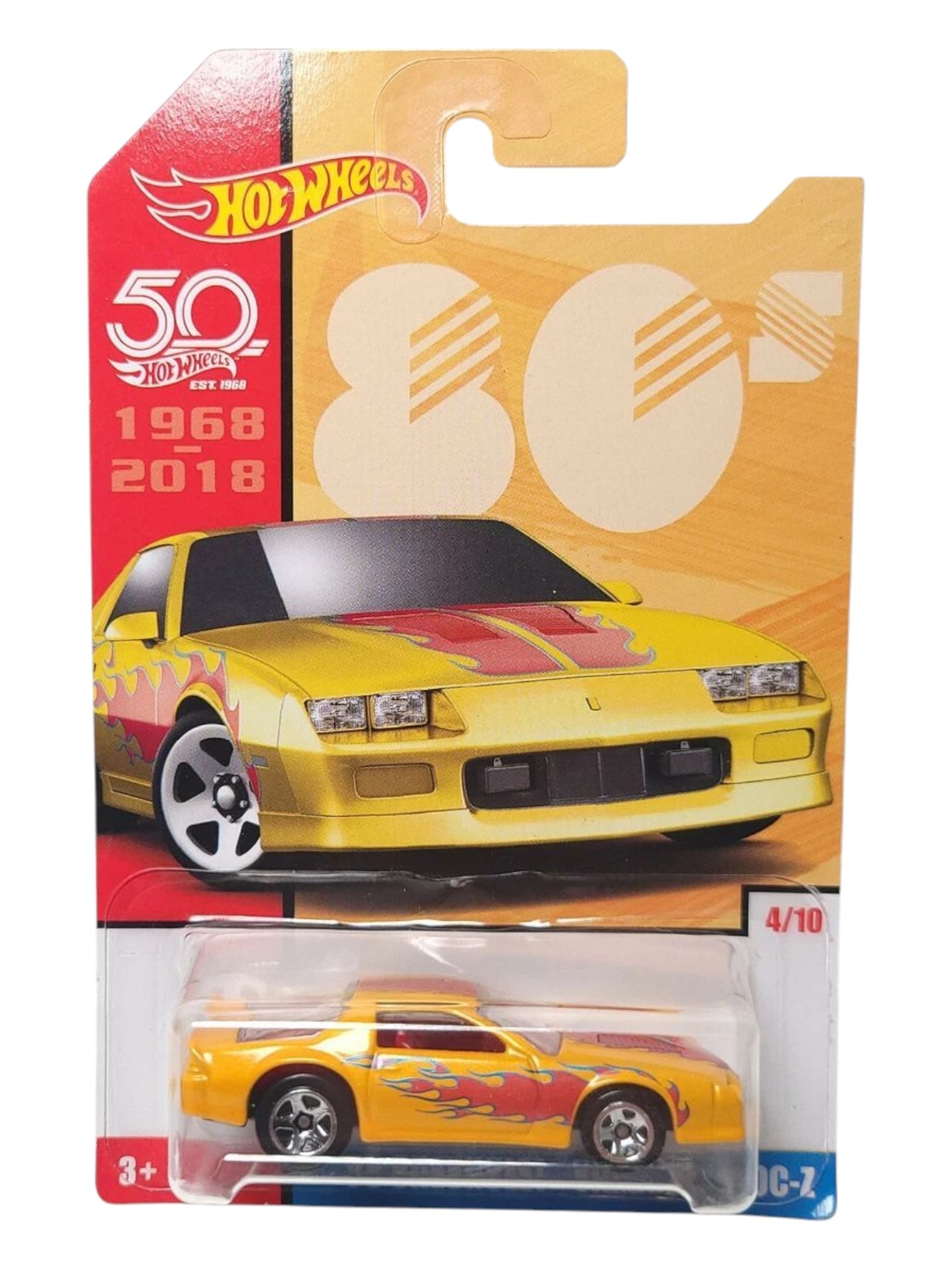 Hotwheels '85 chevrolet Camaro iroc-z imported card art mainline 1:64 Scale