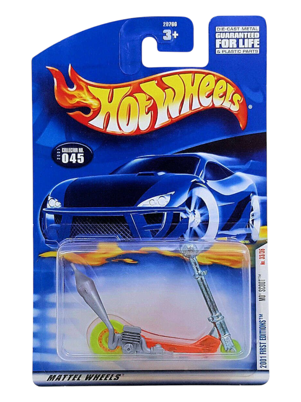 HotWheels 2001 First Editions Mo Scoot Collector No-045 Imported Mainline 1:64 Scale
