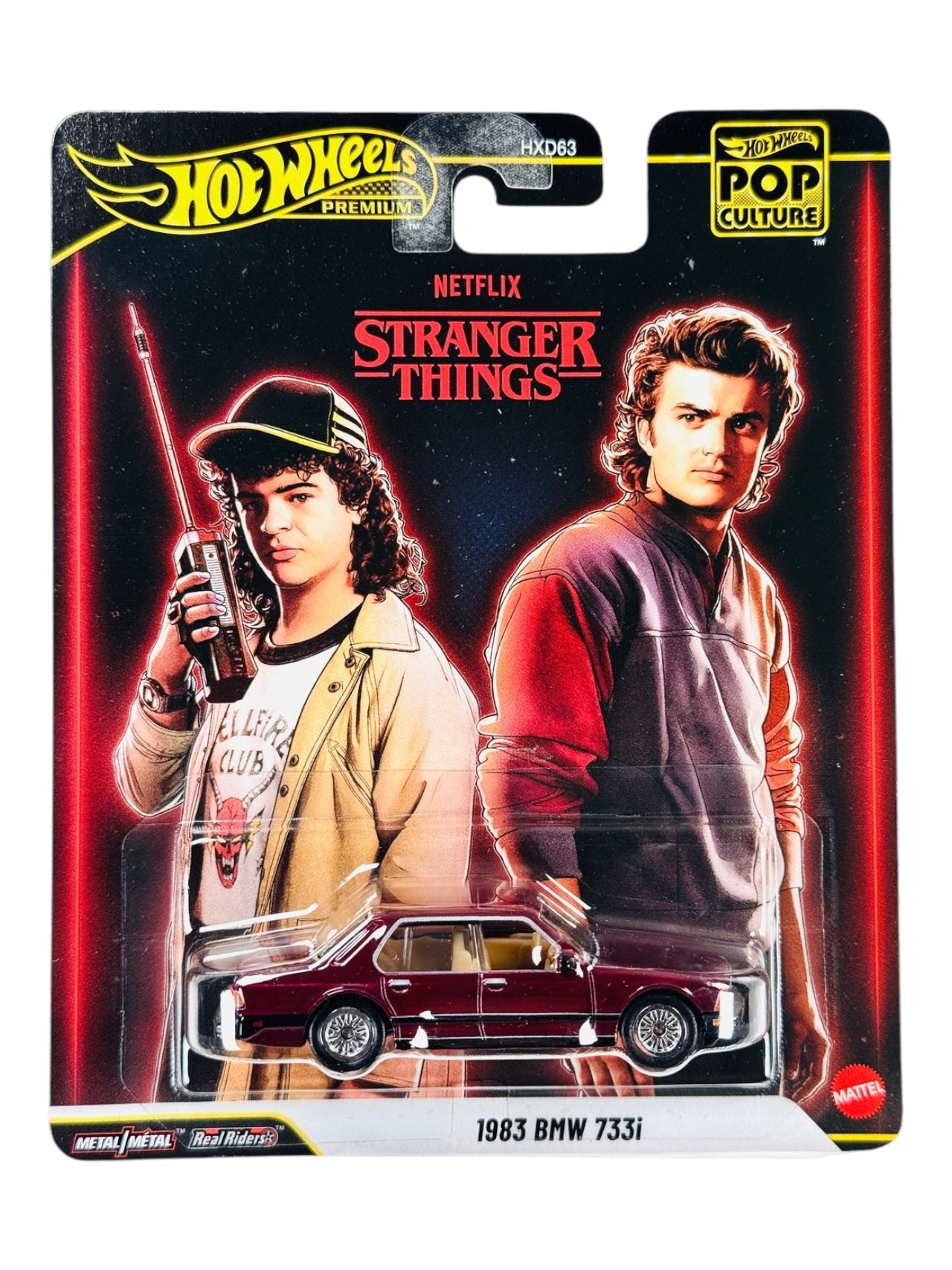 ホットウィール　1983  733i x3 Hotwheels stranger things '1983 BMW 733i imported premium 1:64