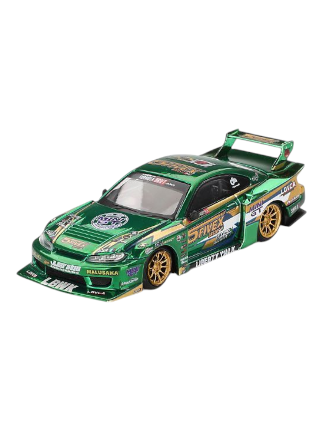 Mini GT Nissan Silvia (S15) LB-Super Silhouette (LBWK 2024 Fausto Racing) 1:64 Scale